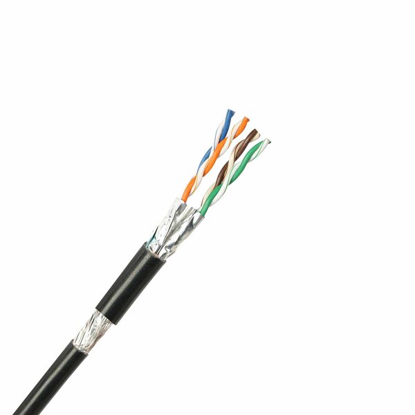 RJ45 CAT7 S/FTP 1x4p PE LSZH black 500m cable