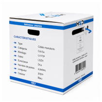 CAT6A Cable – U/FTP – RJ45 – LSZH – Dca – Blue – 305m
