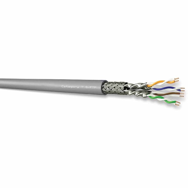 RJ45 CAT8 S/FTP 1x4p LSZH Dca gray cable 100m