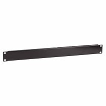 19″ 1U Black Solid Blank Panel
