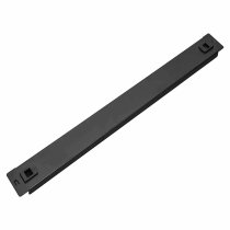 19″ 1U Full Snap-on Black Panel