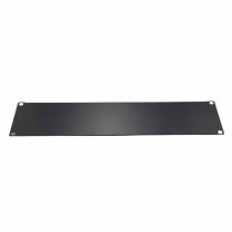 19″ 2U Full Black Panel