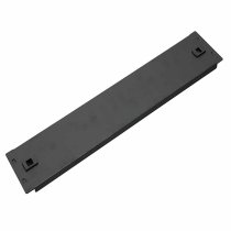 19″ 2U full black snapable panel