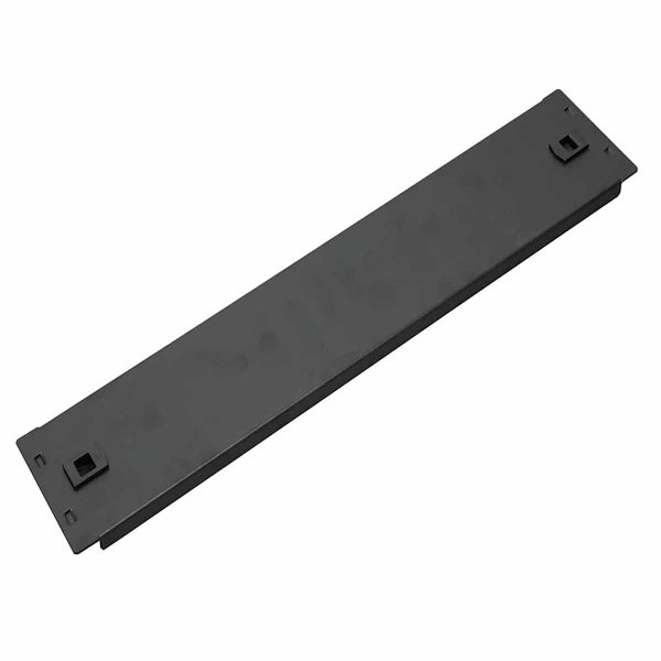 19" 2U full black snapable panel