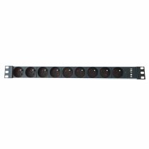 PDU 19″ 1U power strip with 9 outlets 2P+T and 4.5m indicator light