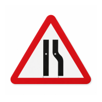 Cone Sign 'Road Narrows Right' - 750mm