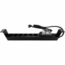 PDU 19″ 1U power strip 6 outlets + diff 16A 30mA circuit breaker LEGRAND Lg 2.5m