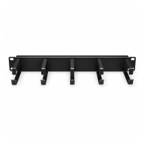 19″ 1U Panel with Cable Management Rings