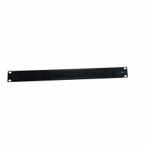 19″ Cable Management Panel with Brush 1U Black