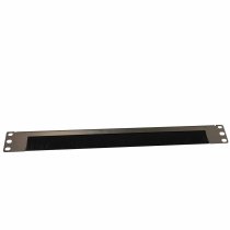 19″ Cable Grommet with Open 1U Brush Black