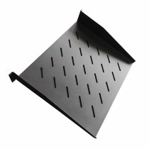 Shelf 19″ 2U black - Depth 400mm - Load 25Kg
