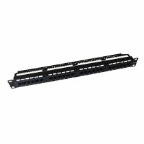 RJ45 Patch Panel 24 ports 1U equipped with CAT6 UTP HSD