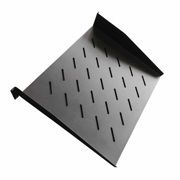 Shelf 19" 2U Black - Depth 300mm - Load 25Kg