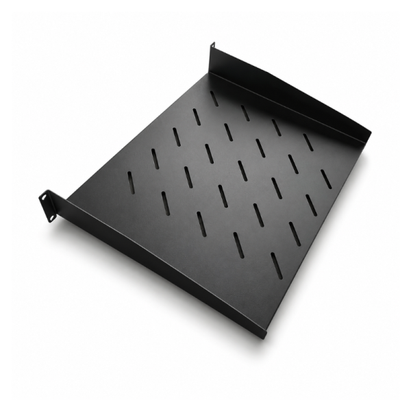 UPTEC Shelf – 19"– 2U – 300mm Deep – Black – 25kg