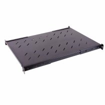 19″ 1U Black Shelf - Depth 450mm - Load 60Kg