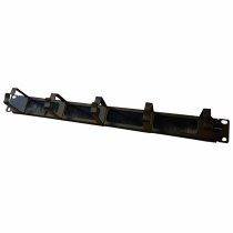 19″ 1U Cable Management Brush Panel with 5 Rings