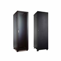 19″ 42U 800x800 Network Rack (load 400Kg) Front Glass Door Black