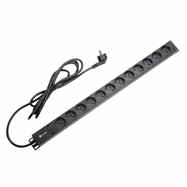 Vertical PDU 12 outlets 2P+T with light indicator Lg 3m