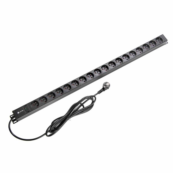 Vertical PDU 18 outlets 2P+T with light indicator Lg 3m