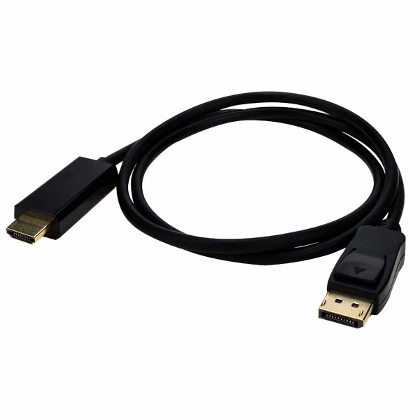 DisplayPort 1.4M to HDMI 2.0M AWG32 Black Cable Length 2m