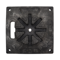 Safegate Pedestrian Barrier Base (Feet) - Black