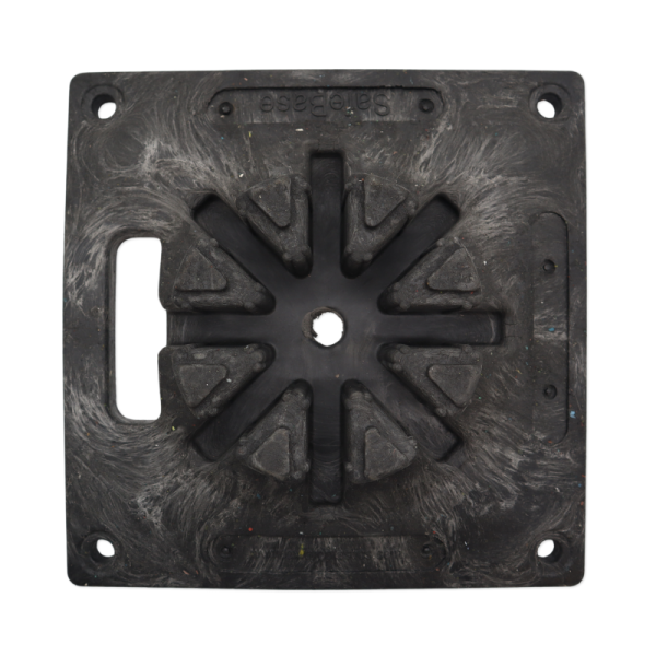 Safegate Pedestrian Barrier Base (Feet) - Black
