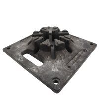 Safegate Pedestrian Barrier Base (Feet) - Black