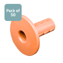 Cable Tidy Single Entry Brown - Pack of 50