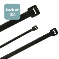 Black Cable Tie 762mm x 9.0mm - Pack of 100