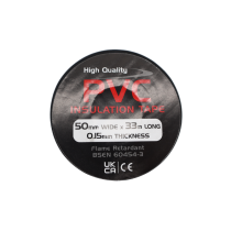 Black PVC Tape - 50mm x 33m