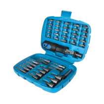Ratchet Screwdriver Bit & Socket Set - 45 Pieces