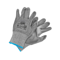 Extra Large Cut Resistant PU Coated Work Gloves - Size 10