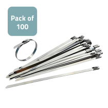 Stainless Steel Cable Ties 360mm x 4.6mm - Pack of 100