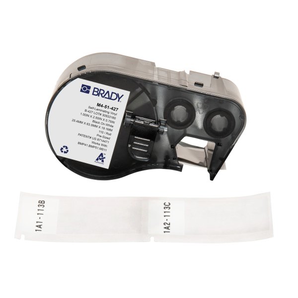 Brady M410 BMP41 M510 BMP51 BMP53 M511 Self-laminating Vinyl Wire and Cable Labels