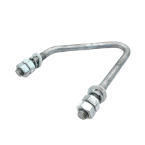 M12 x 4-1/2 In x4-1-2 In Galvanised N-Bolt (+ 4 nuts, 2 coils & 2 flat washers)