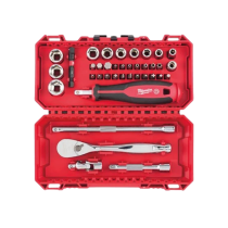 Milwawkee 1/4″ Ratchet Driver & Socket Set - 38 Pieces 4932498381