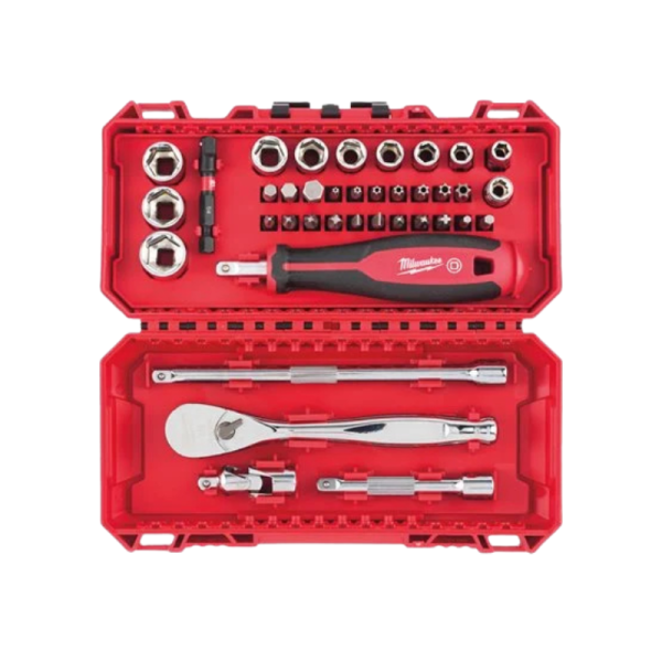 Milwawkee 1/4" Ratchet Driver & Socket Set - 38 Pieces 4932498381