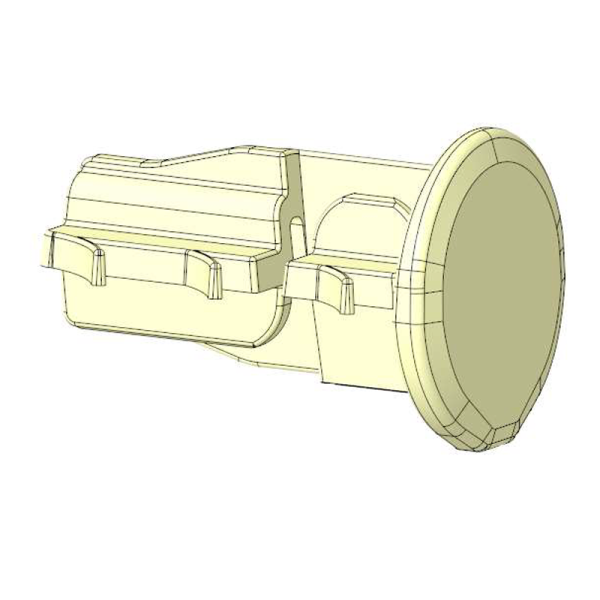 Wall plug for discrete cable