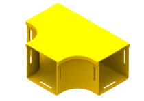 Tee Duct 160x100 Cover (Yellow)