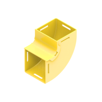 Up Elbow Duct 90, 160x100 Cover (Yellow)