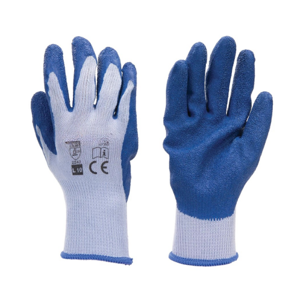 Latex Builders Gloves - Size L