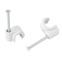 Cable Clips 3.5mm White - Pack of 100