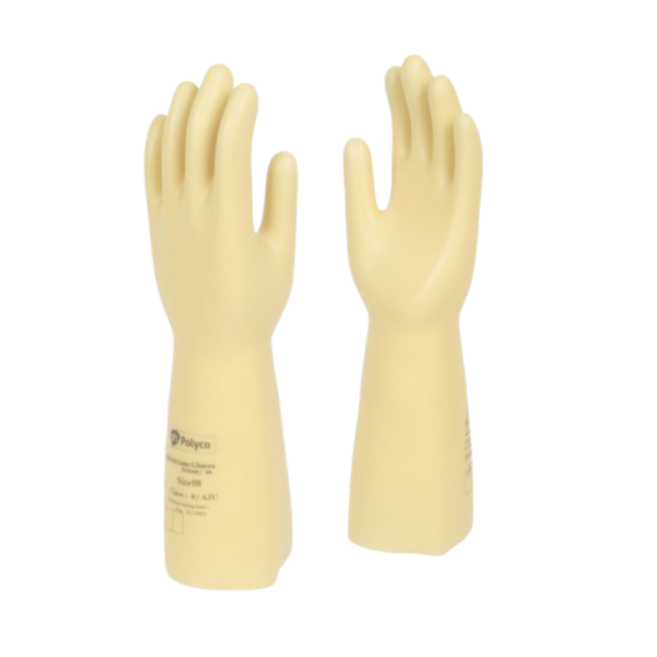 1000V Insulated Gloves IR, Class 0 Size 9 Cream (L)36cm - Pair