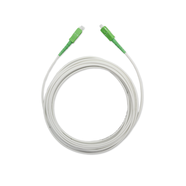 Telenco Patchcord White SX LC/APC–SC/APC G.657A2 Ø3mm – 1m