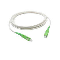 Telenco Patchcord White SX LC/APC–SC/APC G.657A2 Ø3mm – 1m