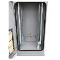 Rainford CommSafe® Single Bay Cabinet - Grey - 20U x 800D