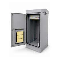 Rainford CommSafe® Single Bay Cabinet - Grey - 30U x 600D