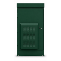 Rainford CommSafe® Single Bay Cabinet - Green - 37U x 600D