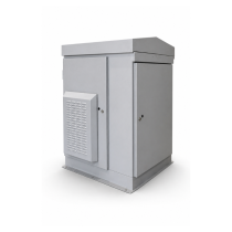Rainford CommSafe® Single Bay RH End Pod Cabinet- Grey - 25U x 600D