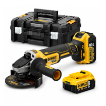 DeWalt XR Brushless Angle Grinder – 18V – 125mm – 2 x 5Ah Batteries – DCG405P2-GB